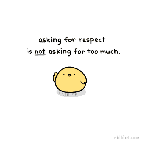 Read more about the article Asking for respect is not asking for too much